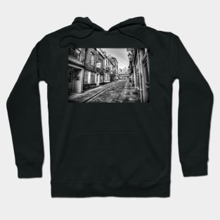 Castle Hill, Lincoln City, England, Black And White Hoodie